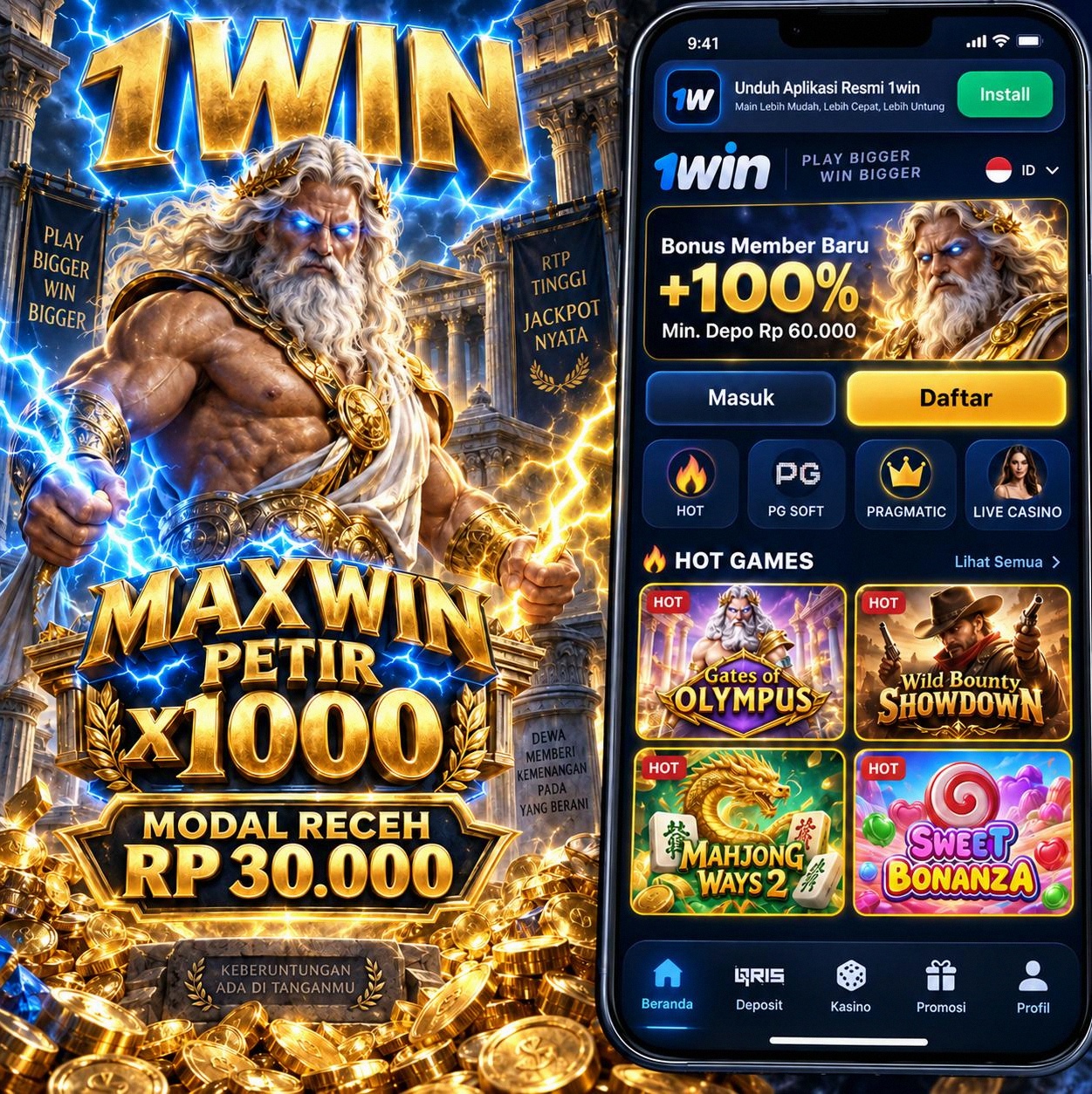 1WIN - 1win Portal Hiburan Game Online Mobile Resmi & Terpercaya
