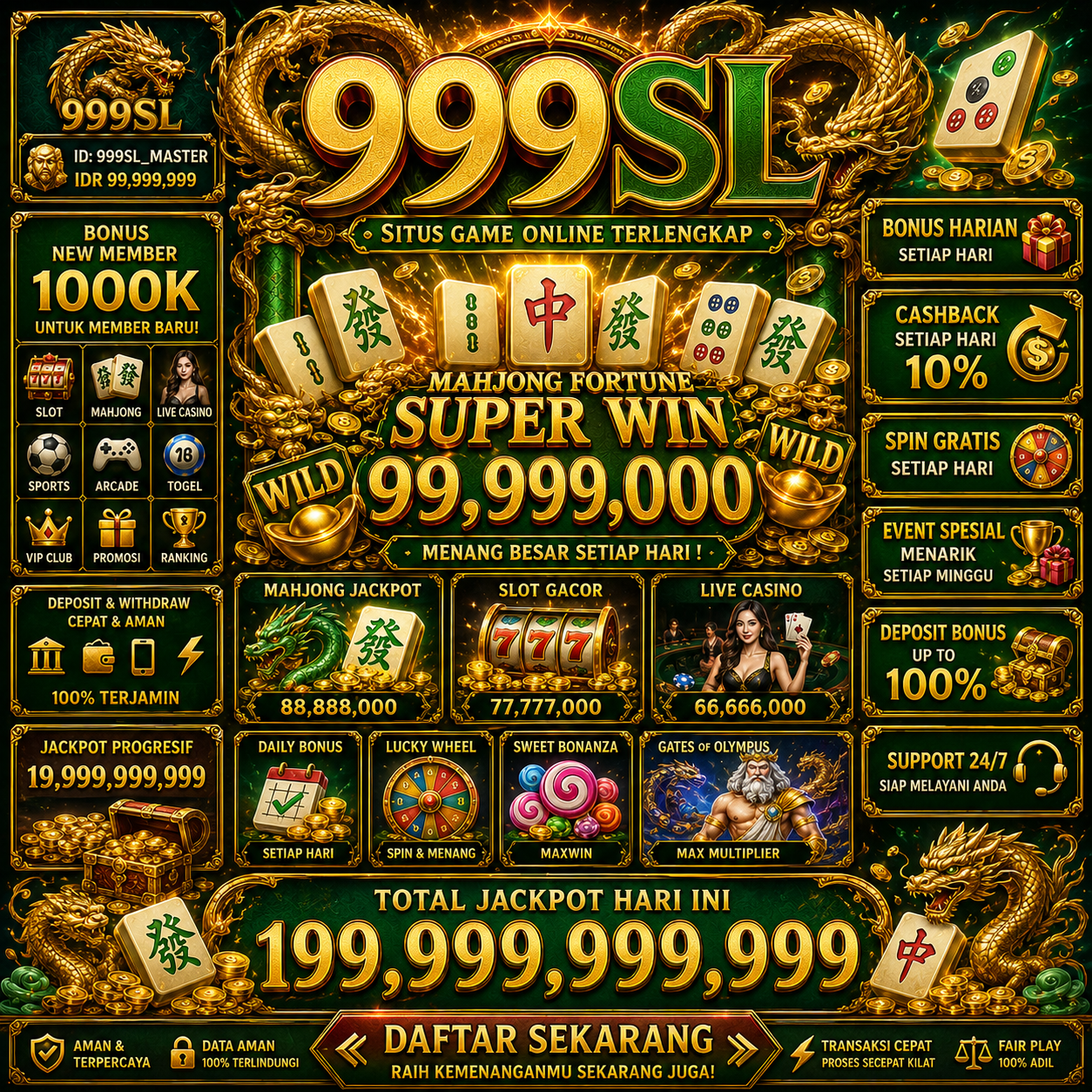 999SL - 999sl Situs Resmi Slot Online dan Pilihan Game PG Soft
